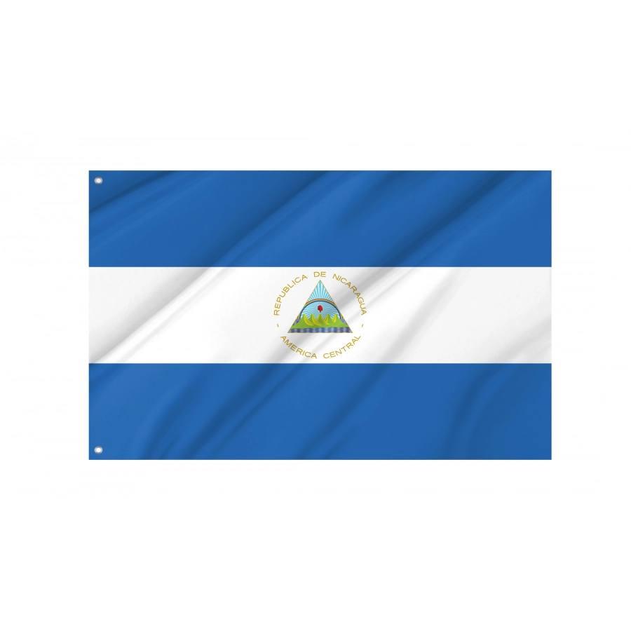 Flag of Nicaragua, Patriotic Flags, Unique Design Print, Flags for Indoor & Outdoor Use