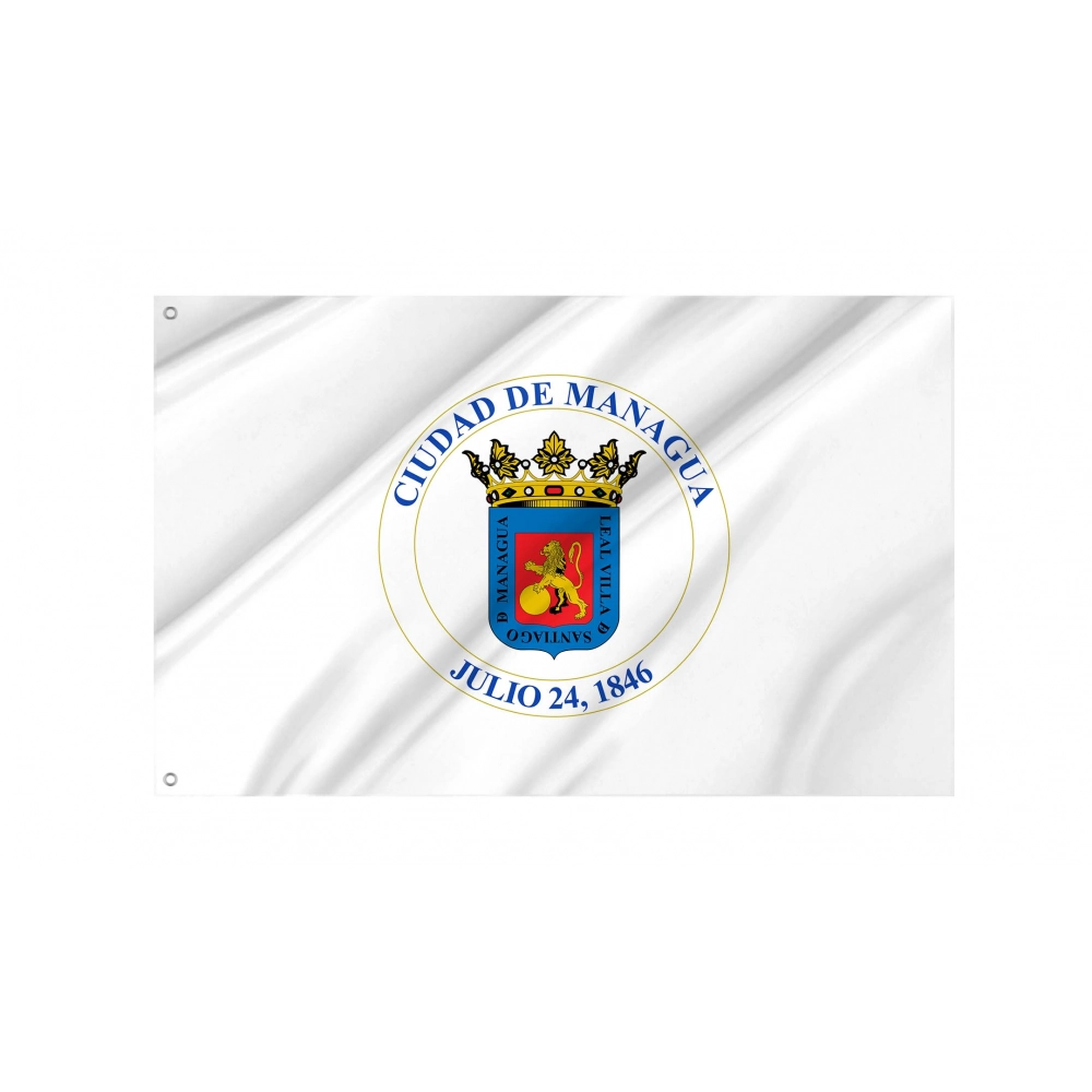 Managua Flag for Indoor & Outdoor Use
