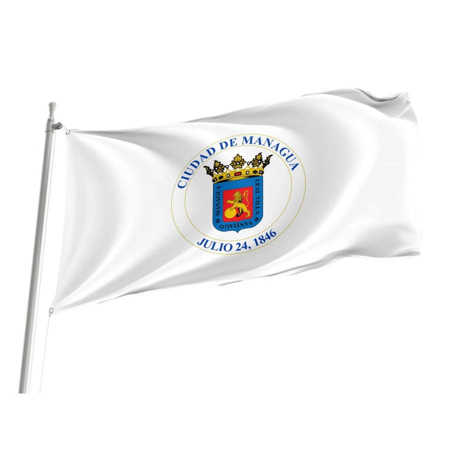 Managua Flag for Indoor & Outdoor Use, NIC02