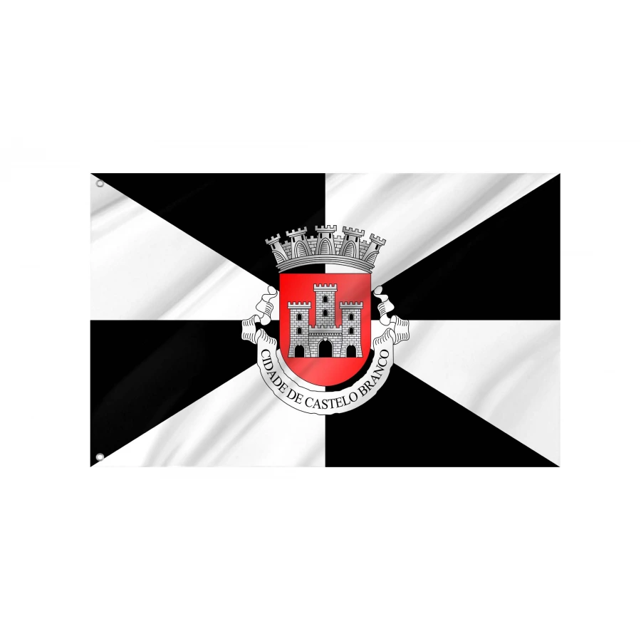 Castelo Branco District Flag for Indoor & Outdoor Use, PRT06