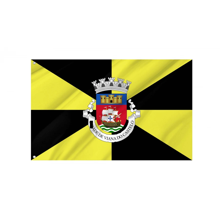 Viana do Castelo District Flag for Indoor & Outdoor Use, PRT12