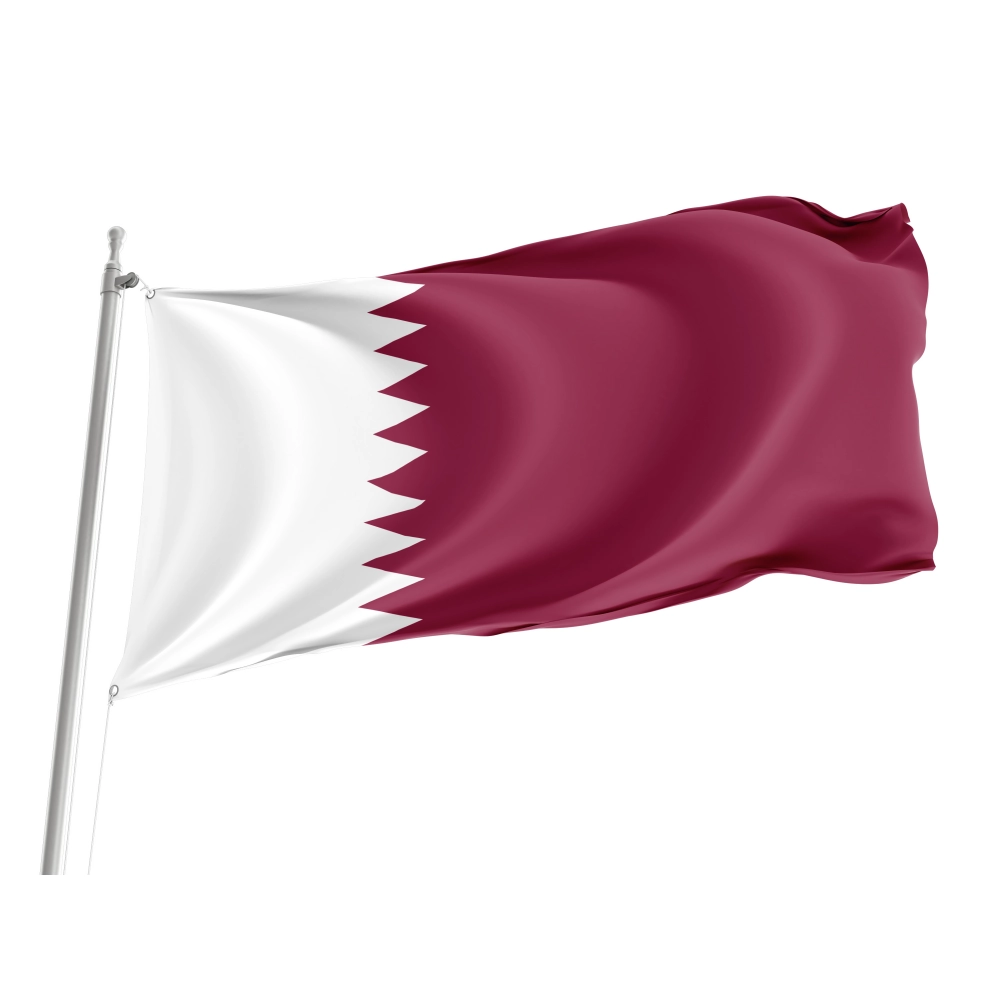 Qatar Flag for Indoor & Outdoor Use