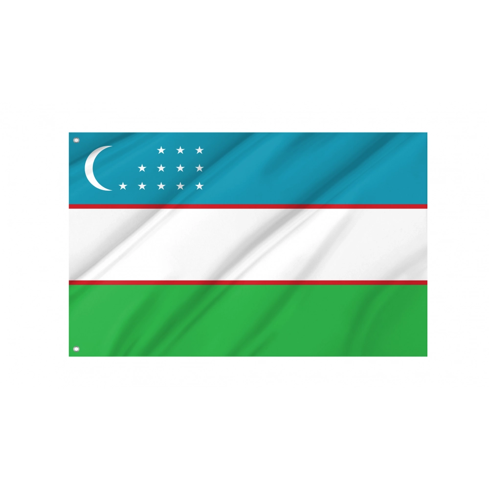 Uzbekistan Flag for Indoor & Outdoor Use