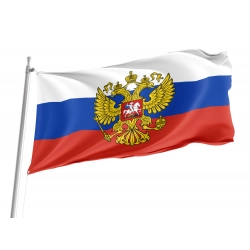 Russia Crest Flag for Indoor & Outdoor Use