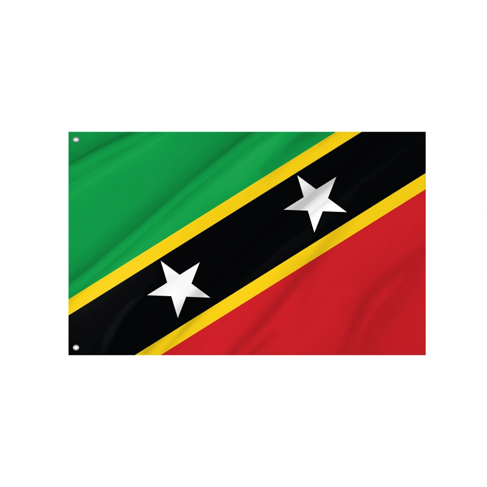 Saint Kitts and Nevis Flag for Indoor & Outdoor Use