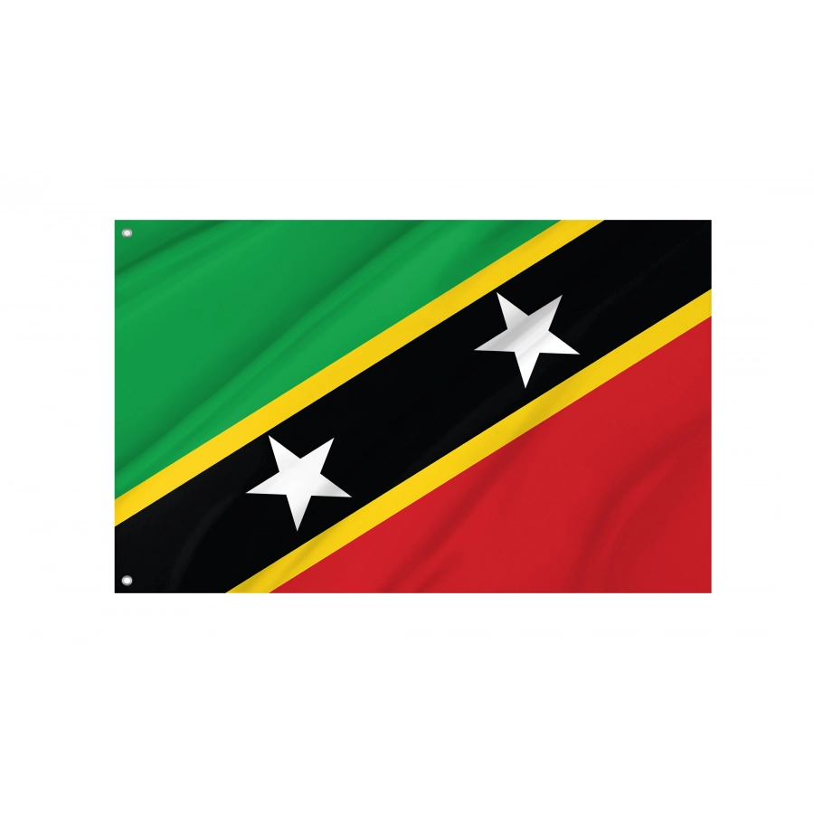Flag of Saint Kitts and Nevis, Patriotic Flags, Unique Design Print, Flags for Indoor & Outdoor Use