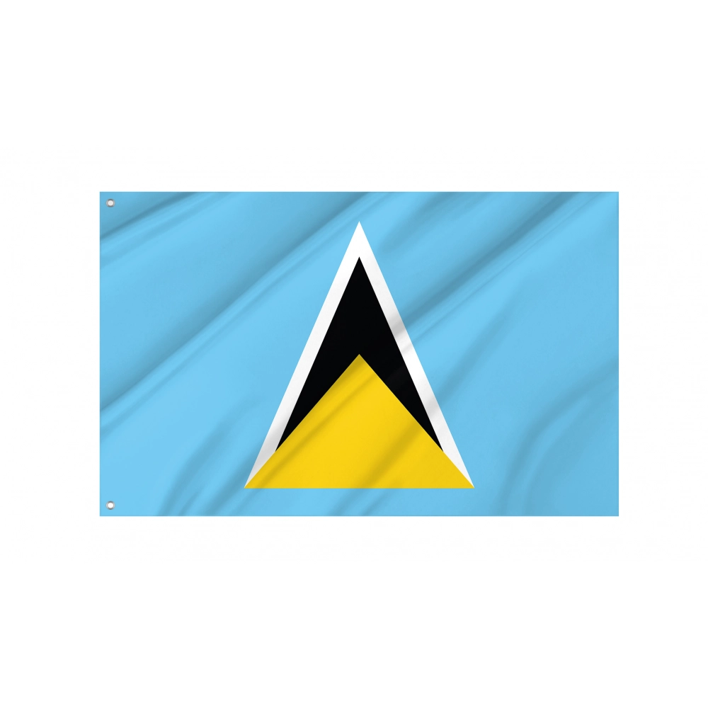 Saint Lucia Flag for Indoor & Outdoor Use Saint Lucia Flag for Indoor & Outdoor Use
