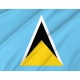 Saint Lucia Flag for Indoor & Outdoor Use - Imagine 2