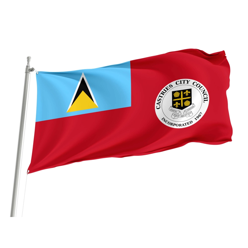 Castries Flag for Indoor & Outdoor Use
