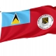 Castries Flag for Indoor & Outdoor Use - Imagine 1