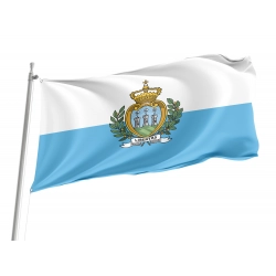San Marino Flag for Indoor & Outdoor Use