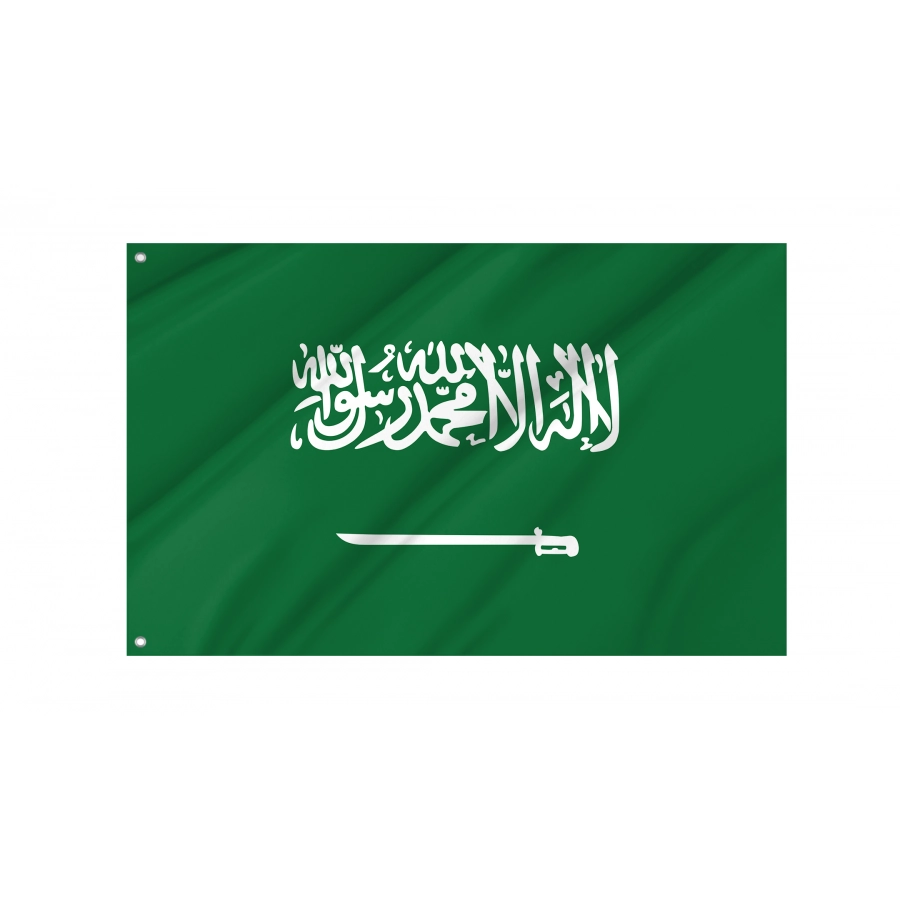 Flag of Saudi Arabia, Patriotic Flags, Unique Design Print, Flags for Indoor & Outdoor Use