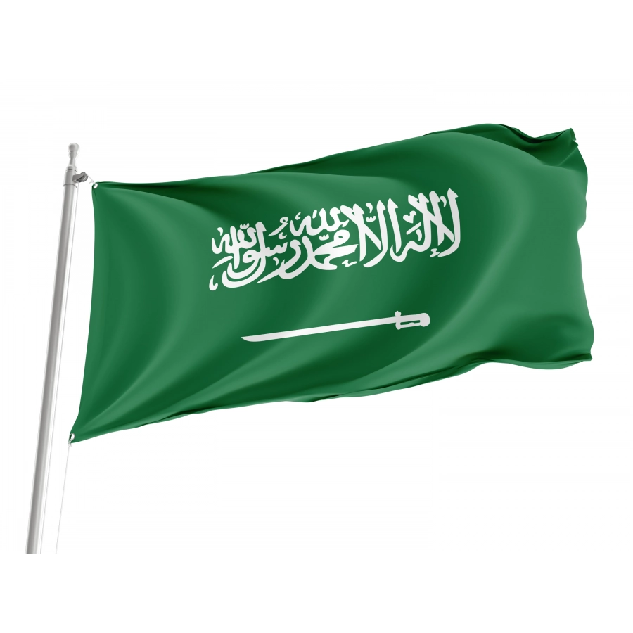 Flag of Saudi Arabia, Patriotic Flags, Unique Design Print, Flags for Indoor & Outdoor Use