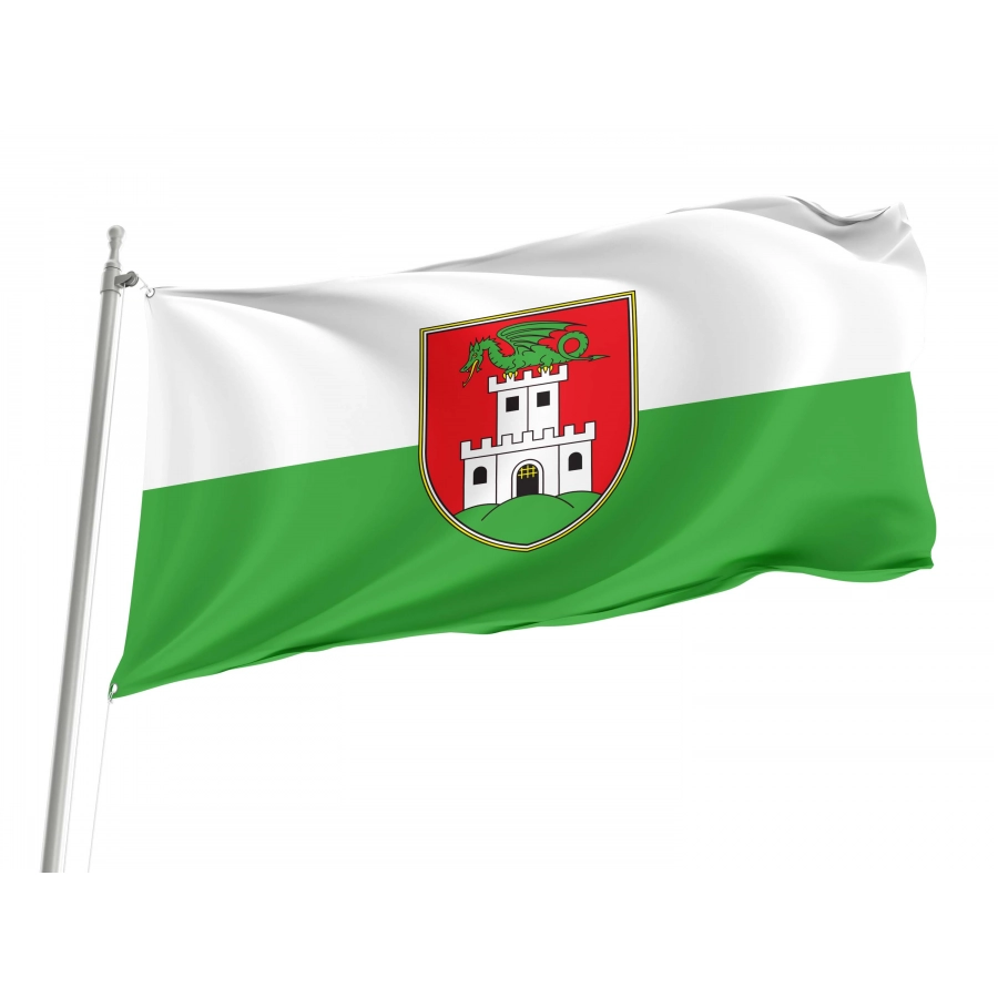 Ljubljana Flag for Indoor & Outdoor Use, SVN02