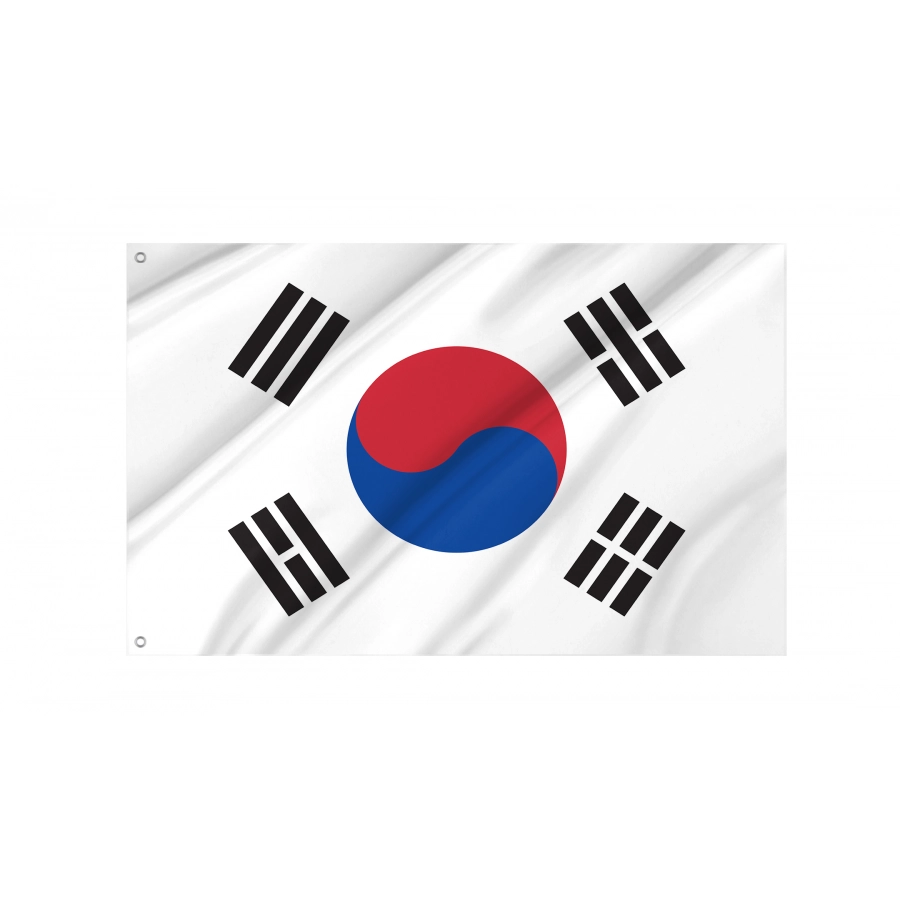 Flag of South Korea, Patriotic Flags, Unique Design Print, Flags for Indoor & Outdoor Use