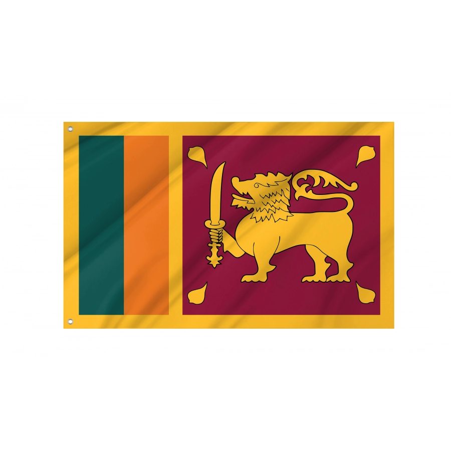 Flag of Sri Lanka, Patriotic Flags, Unique Design Print, Flags for Indoor & Outdoor Use