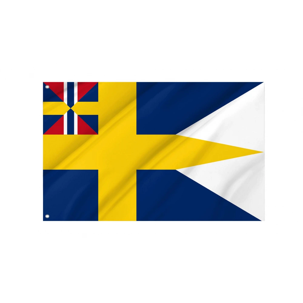 Naval Ensign of Sweden 1844-1905 Flag for Indoor & Outdoor Use