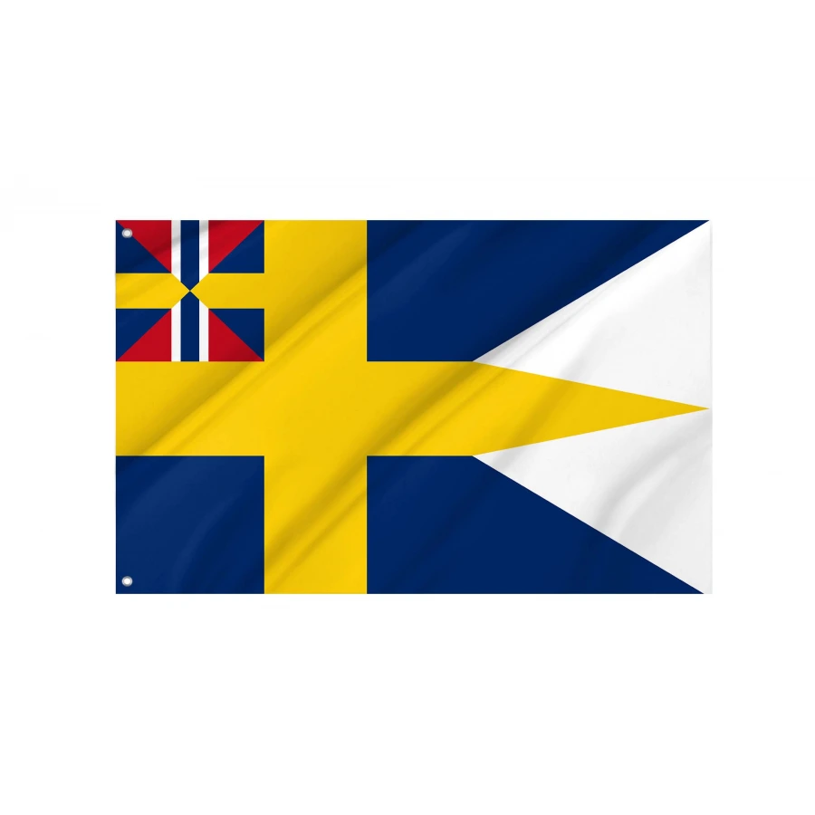 Naval Ensign of Sweden 1844-1905 Flag for Indoor & Outdoor Use, SWE06