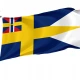 Naval Ensign of Sweden 1844-1905 Flag - Imagine 1