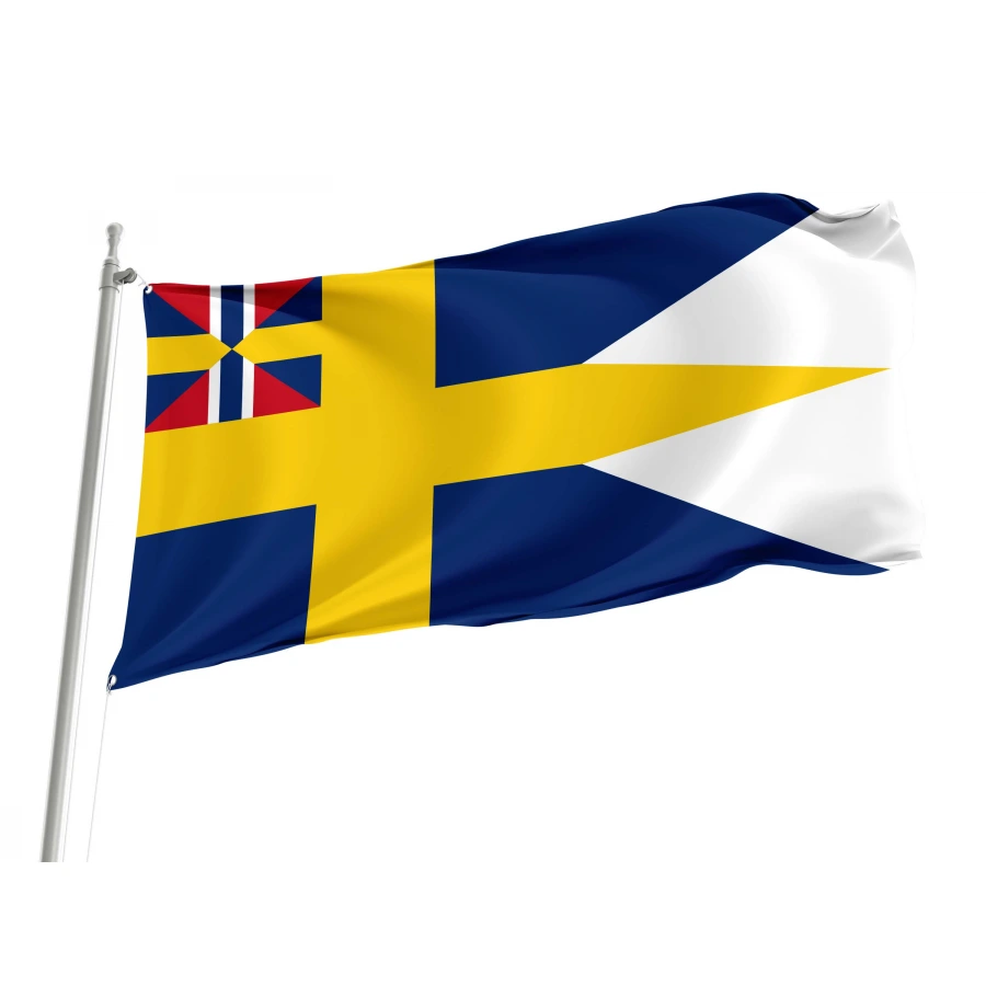 Naval Ensign of Sweden 1844-1905 Flag for Indoor & Outdoor Use, SWE06