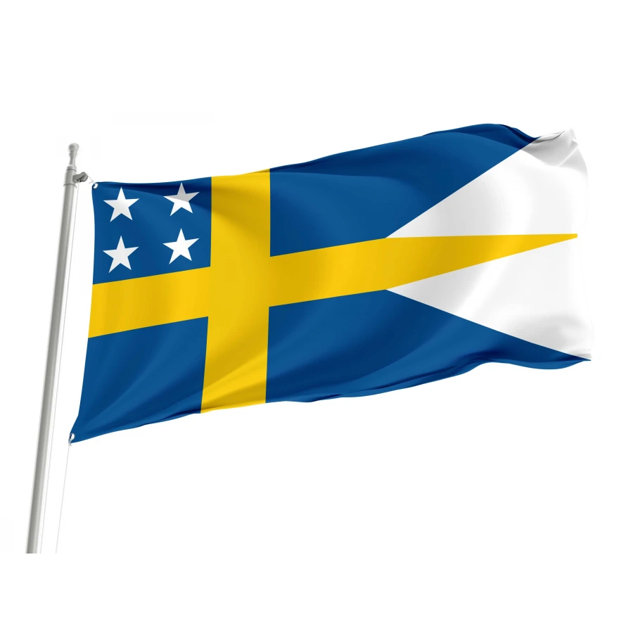 Naval Rank of Sweden - Amirals Flag for Indoor & Outdoor Use, SWE08