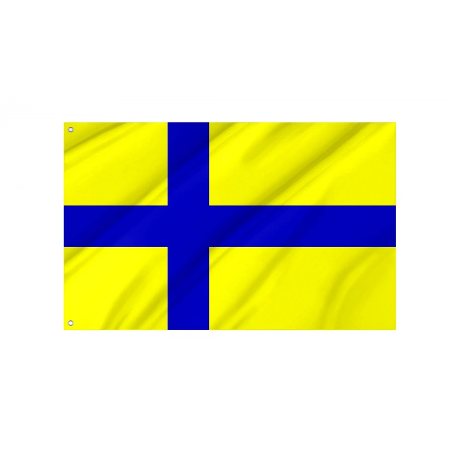 Ostergotland clear Flag for Indoor & Outdoor Use, SWE15