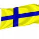 Ostergotland clear Flag for Indoor & Outdoor Use - Imagine 1