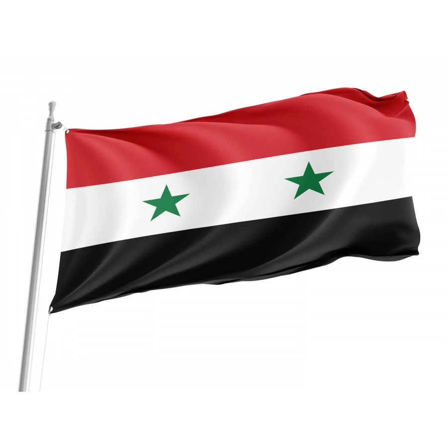 Flag of Syria, Patriotic Flags, Unique Design Print, Flags for Indoor & Outdoor Use