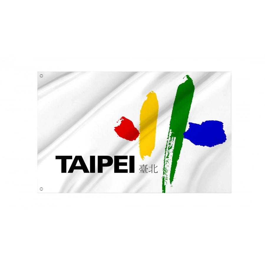 Taipei City Flag for Indoor & Outdoor Use, TWN03