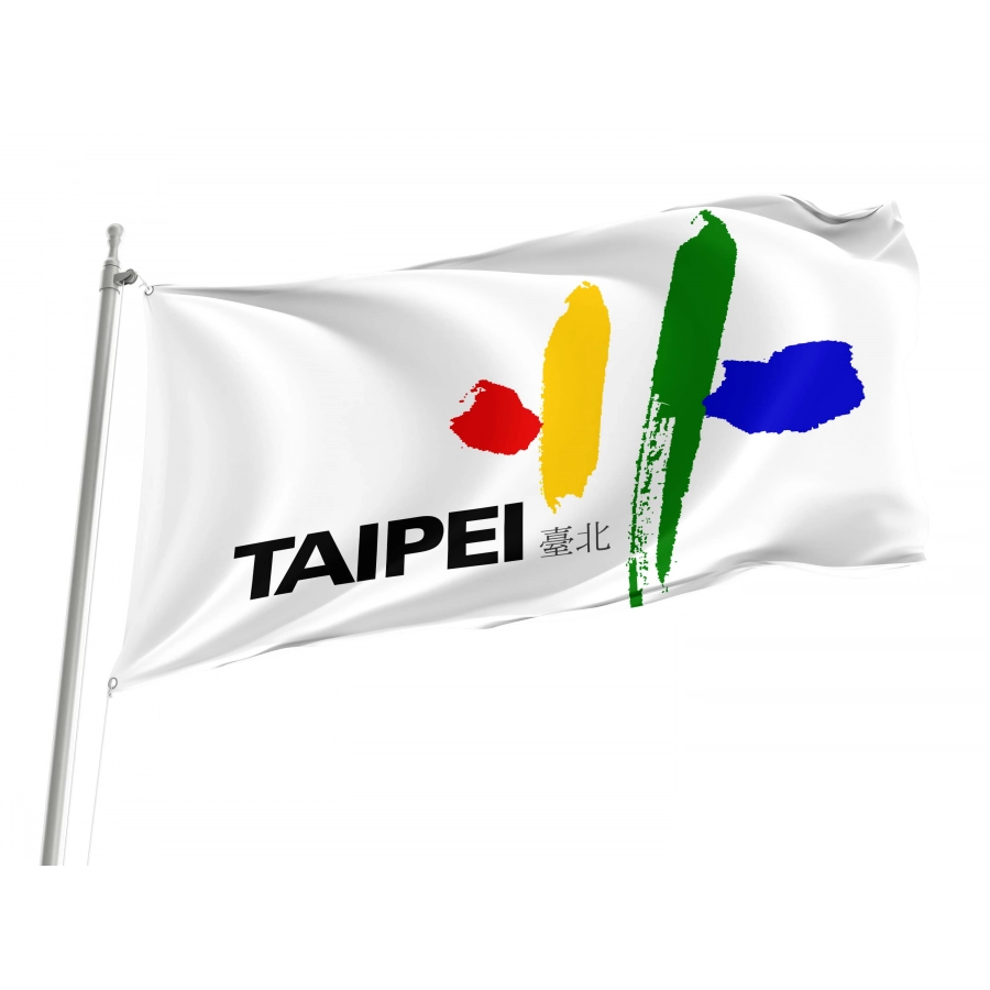 Taipei City Flag for Indoor & Outdoor Use, TWN03