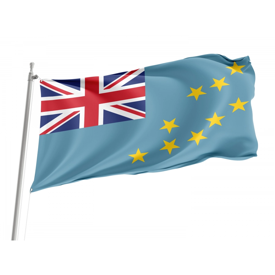 Flag of Tuvalu, Patriotic Flags, Unique Design Print, Flags for Indoor & Outdoor Use