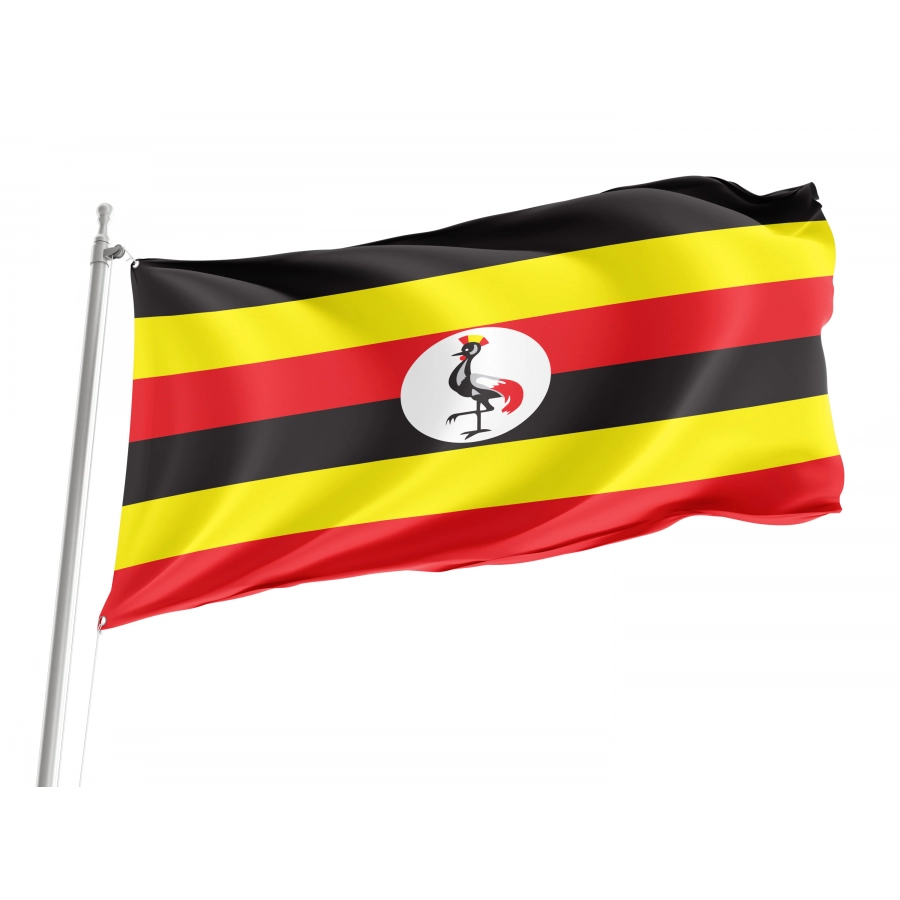 Flag of Uganda, Patriotic Flags, Unique Design Print, Flags for Indoor & Outdoor Use