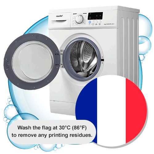 Care Instructions for French flag